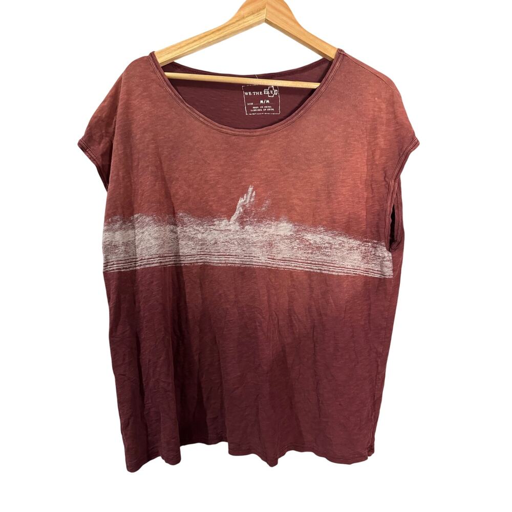We The Free Graphic Oversized Boxy Boho Tee medium